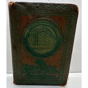 The United States National Bank Portland Oregon Antique Bank No Key